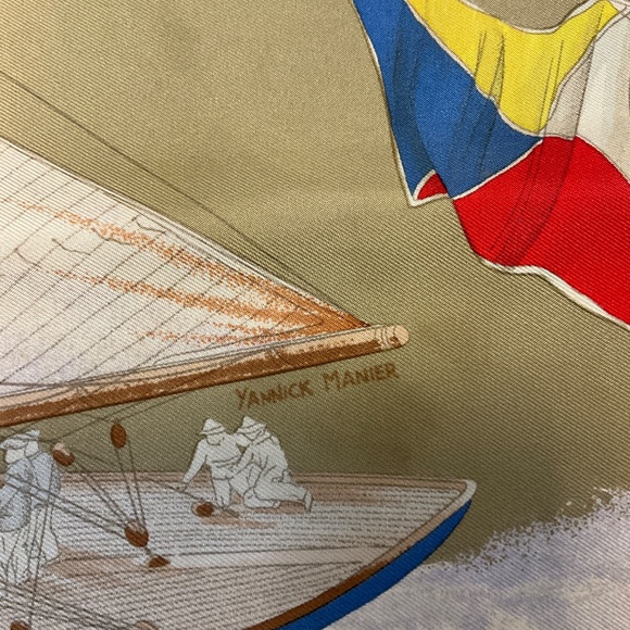 HERMES PINK MULTI EN COURSE PRINT SQUARE SILK TWILL SCARF - Picture 6 of 7